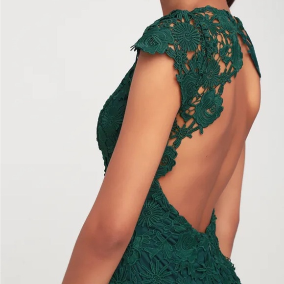 Lulu's Green Backless Mini Dress - Picture 3 of 9